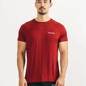 Alphalete Aspire Classic Tee - Red (M) New Unused